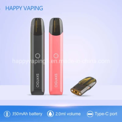 Penna vaporizzatore ad alte prestazioni Ciglikes all&prime;ingrosso Happy Vaping Nano Ceramic E cartucce per sigaretta in ceramica e per sigaretta