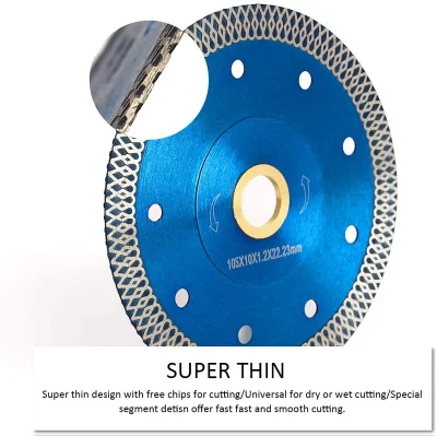 Lama per sega a rombo Turbo da 115 mm con flangia in ceramica Taglio di porcellane e piastrelle senza Chippatura