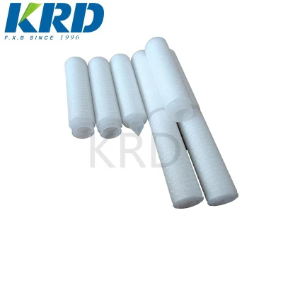KRd Produttore cinese 20 pollici 1 micron PES Micro-poro membrana Filtro pieghettato
