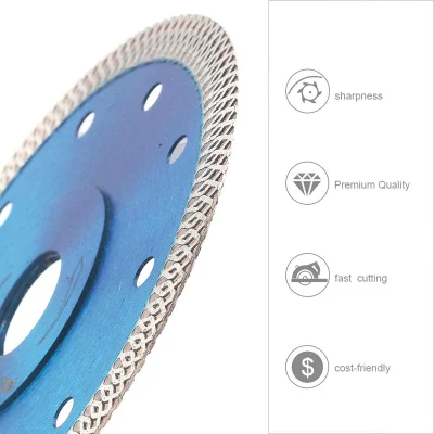 Lama per sega a rombo Turbo da 115 mm con flangia in ceramica Taglio di porcellane e piastrelle senza Chippatura