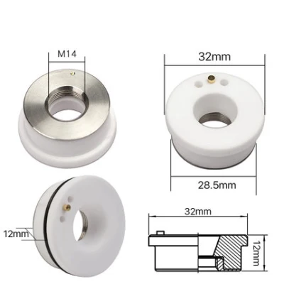  Anello in ceramica laser D28/D32 per ugello laser Precitec del laser Taglierina per pezzi di macchine con utensili a testa Precitec