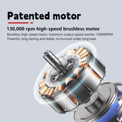 Fabbrica R&amp;D Vento velocità 60m/S 120W 130000 giri/min Mini violento Ventola a getto del motorino della turbina del turbocompressore