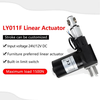 Vendita diretta in fabbrica attuatore lineare per sollevamento TV automatico con corsa di 900 mm 12 V 24 V CC con telecomando e parte di montaggio