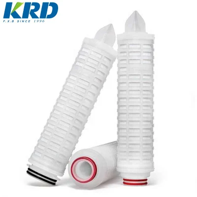 Cartuccia filtrante per acqua pieghettata in PP ad alte prestazioni KRd da 5 micron