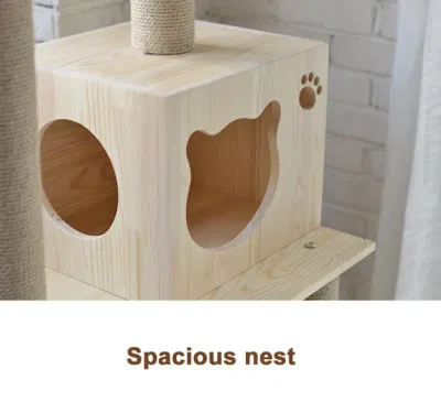 Fabbrica all&prime;ingrosso economici moderni Scratcher animale domestico grande albero verde del gatto MDF Marocco Grande albero di legno di gatto