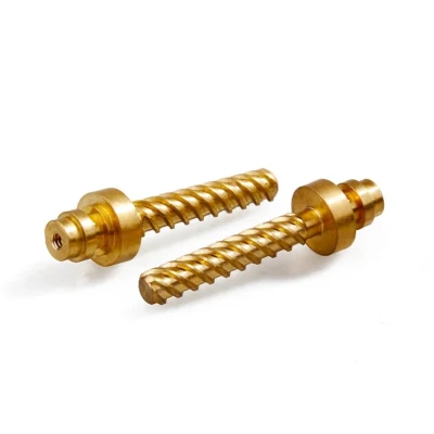 Pezzi di precisione per macchine in ottone lavorazione CNC pezzi in ottone lavorazione CNC Albero in rame