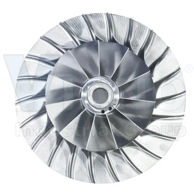 Fabbrica fornitura metallo lega di titanio turbina sottovuoto metallo Castigeneratore ruota Compressore Impelle Produttore fusione in titanio