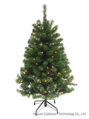 Fabbrica Natale decorazione 3FT artificiale Canadese Fir Grande albero piccolo Faux PVC albero di Natale verde