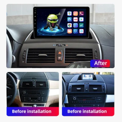 Navigazione GPS Autoradio 2DIN Car Audio Video Player HD Unità principale Android per BMW X3 E83 2004-12
