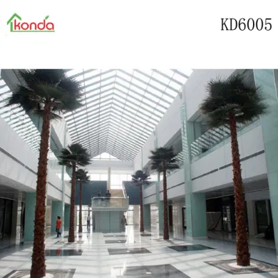 Prezzo di fabbrica Grande albero di palma artificiale all&prime;aperto per il centro commerciale Garden Decorazione