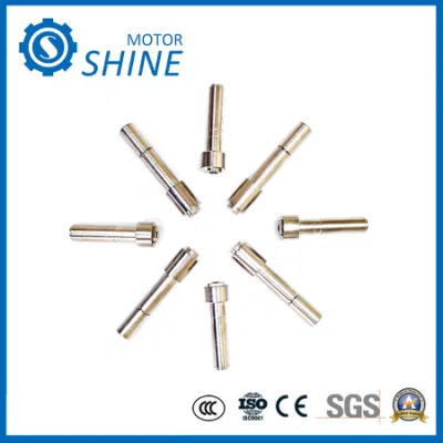 Connettore elettrico in ottone tornante CNC, albero di precisione in ottone