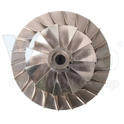 Fabbrica fornitura metallo lega di titanio turbina sottovuoto metallo Castigeneratore ruota Compressore Impelle Produttore fusione in titanio