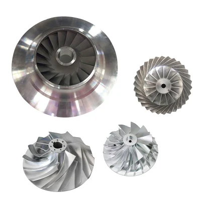 CNC titanio lega elettronica Comunicazioni turbina turbo investimento turbocompressore Produttori di alberi ruote del compressore
