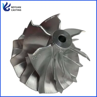 Lega di alluminio 6061 7075 T6 trattamento termico girante del compressore Billet Ruota per centro di lavorazione CNC a 5 assi