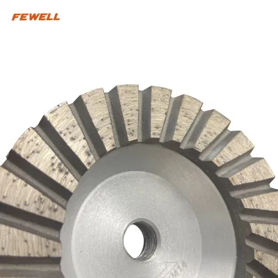 Mola a tazza in alluminio Turbo Diamond per calcestruzzo granito