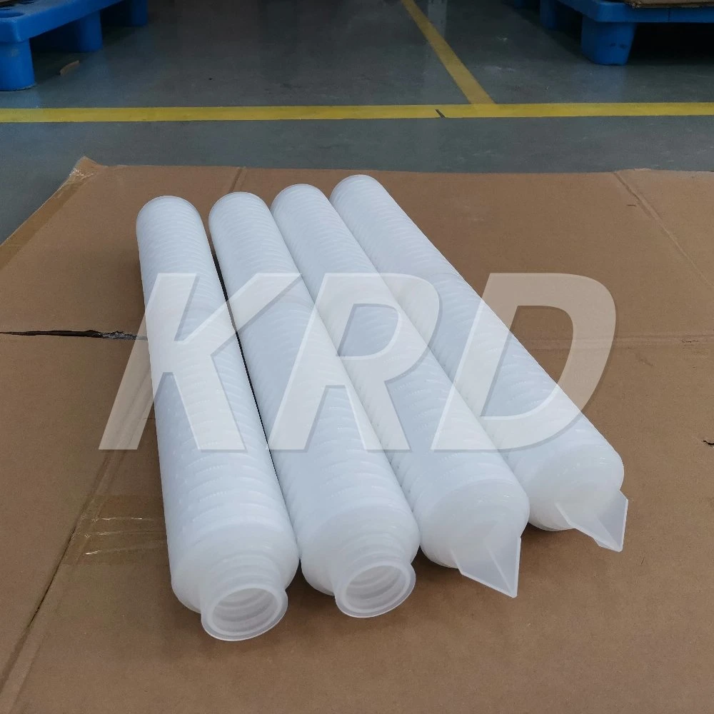 Krd High Performance Industrial PP Pleated Membrane 0.2 Micron Filter Cartridge