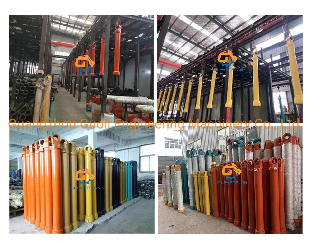 Excavator Parts, Factory Cheap Telescopic Custom Arm Boom Bucket Stick Oil Hydraulic Cylinder Assy for Komatsu Volvo Cat Kato Hyundai Hitachi Kobelco