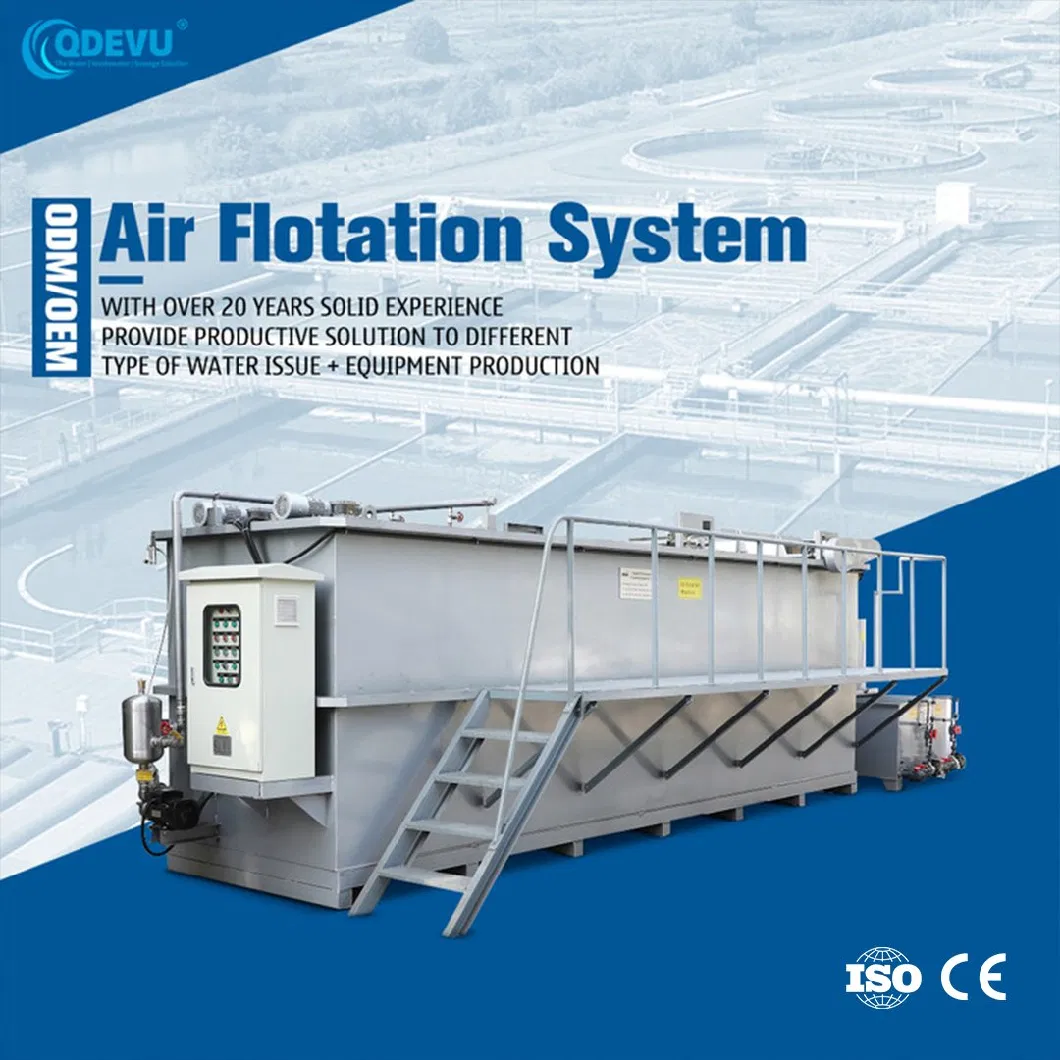CE/ISO /SGS Printing and Dyeing Dissolved Air Flotation Sewage Treatment Daf Unit