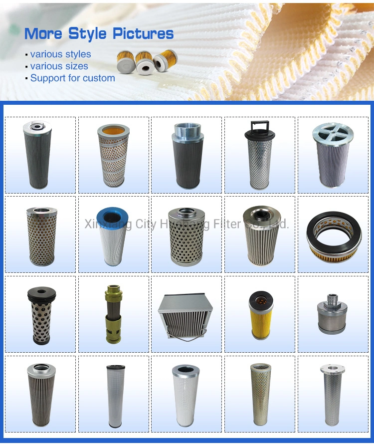 Manufacturer of industrial PP membrane water filter/HEPA air filter Equivalent hydac/parker/hy-PRO/PECO/Hilco fuel cartridges element hydraulic oil filters