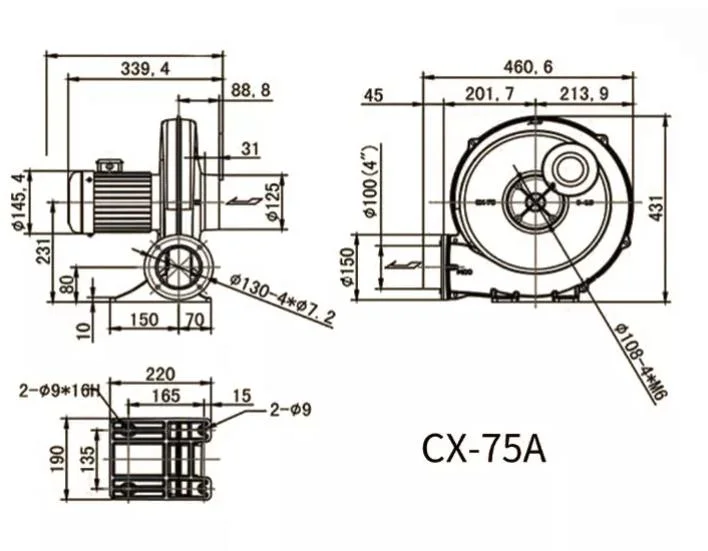 High Speed Shrouded Radial Blade Blower Wheels for Air Purification