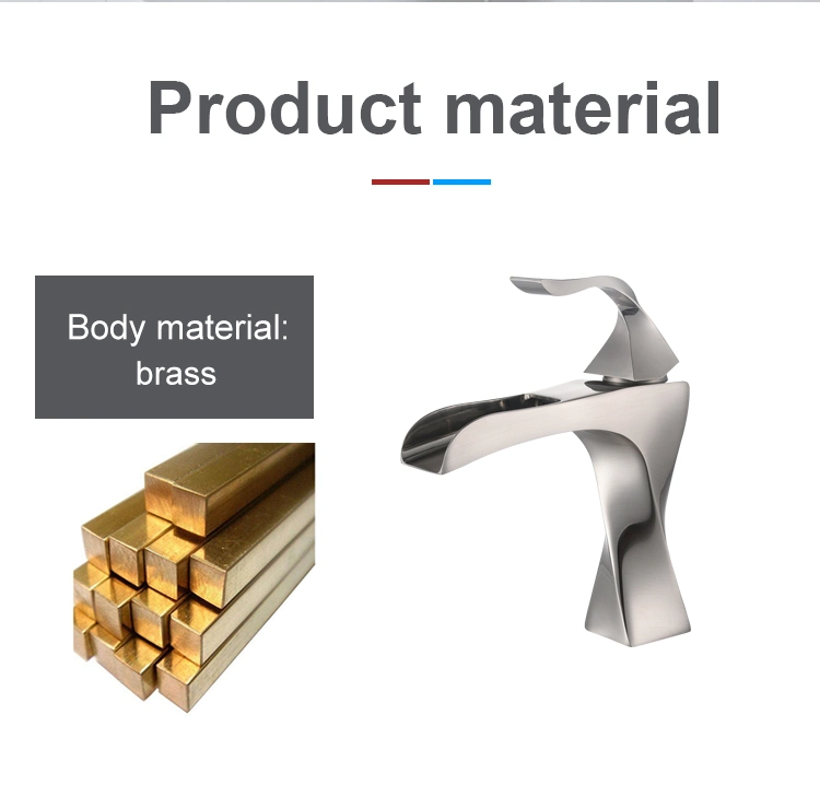 Manufacturer Hot Selling Hotel Modern Style Bathroom Basin Faucet Waterfall Running Water Toilet Sink Faucet