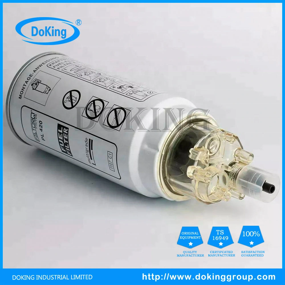 Truck Fuel Water Separator Filter Pl420X Auto Fuel Filter Cartridge with Competitive Price for Mann