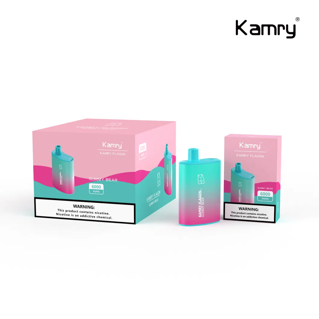 Kamry Flagon Factory OEM&ODM Vapes Pen Mesh Coil 6000puff Multi Flavor Disposable Vaporizer Electronic Cigarette