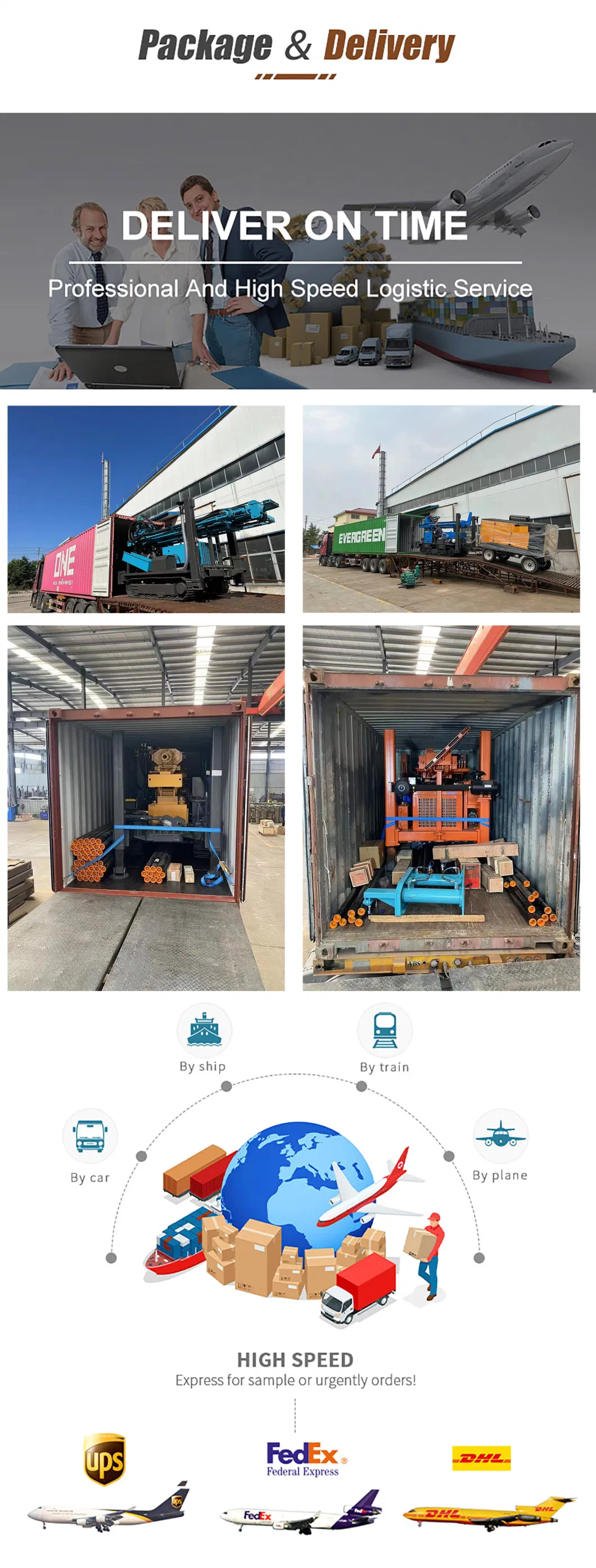 Truck Mounted Water Well Drilling Rig 300m Wh300 Air Compressor 25bar Truck 6*4 Wheel Personal Customization