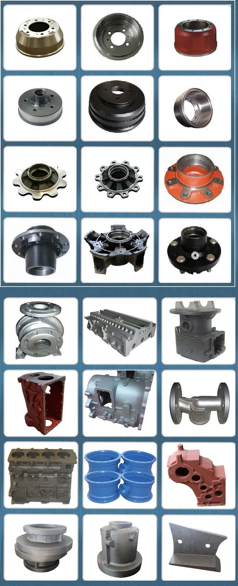 Wheel Hub of Auto Parts, Used for BPW, Daf, with 8 and 10 Holes, Comes in Gray Iron and Ductile Sand Casting