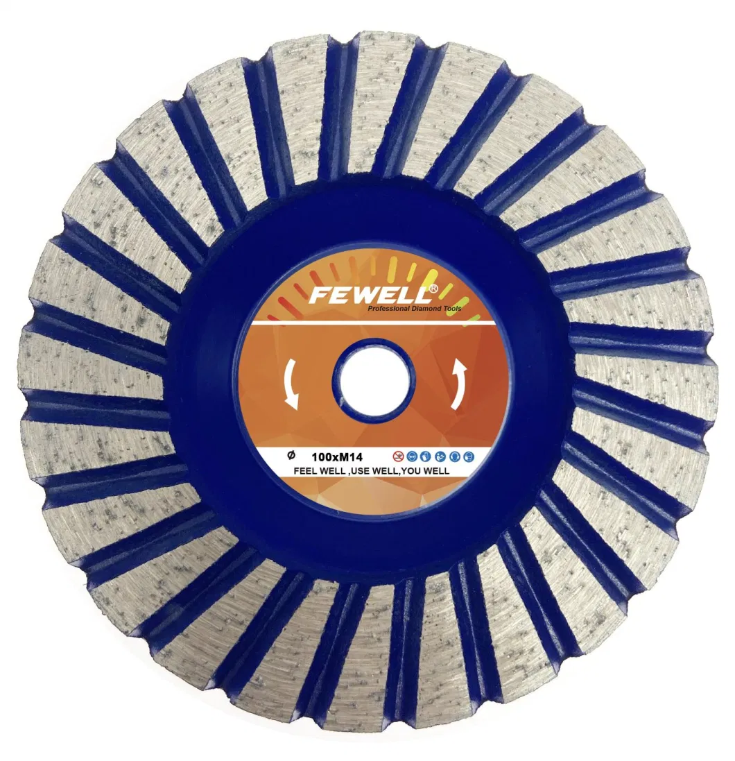 Turbo Diamond Aluminum Grinding Cup Wheel for Concrete Granite