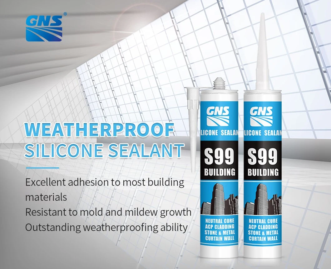 China Directly Supply S99 Hi-Performance Premium 100% Waterproof Building Silicone Sealant