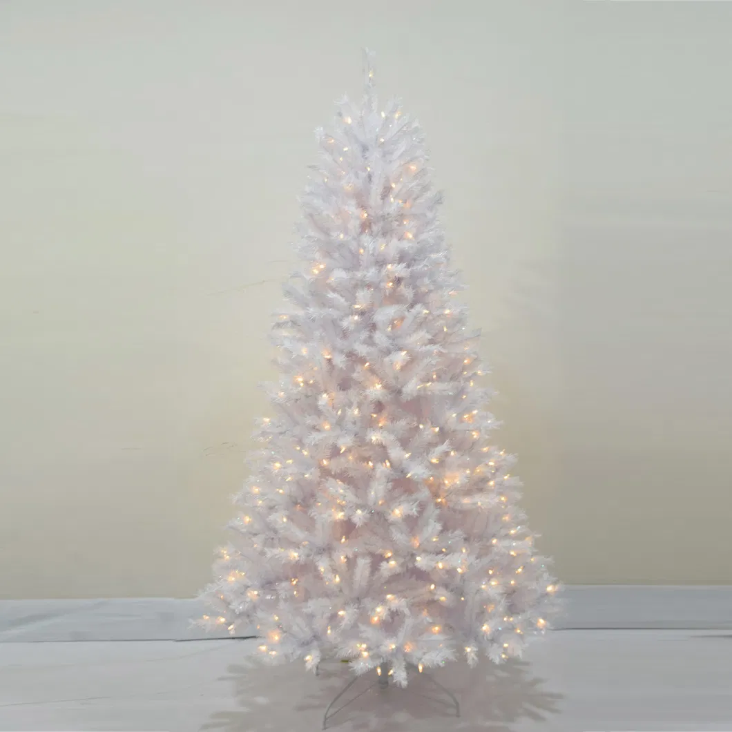 20 Years Factory Wholesale 180cm/210cm Artificial White PVC Christmas Tree
