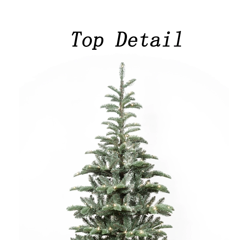 Factory Direct Sales Christmas Decoration Simulation Christmas Tree PVC PE Mixed Leaf Green Tree