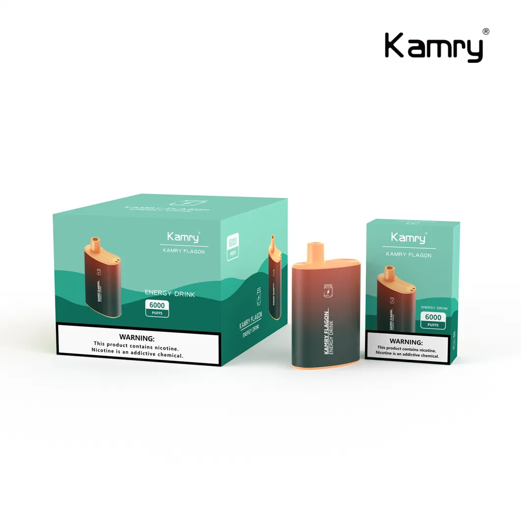 Kamry Flagon 2023 China 6000puff Most Popular Disposable Electronic Cigarette Wholesale Vape Smoking OEM ODM Direct Factory Puff Good Quality