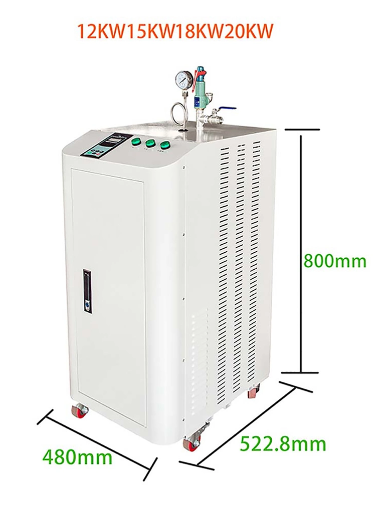 OEM 15kw 220V Hot Sale Electric Industrial Steam Generator Boiler 0.7MPa for Laundry, Induction Heater