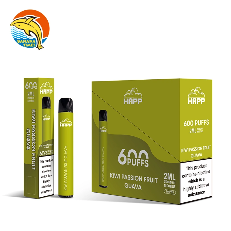 OEM Manufacturer Wholesale Vape 2ml 600puffs Disposable E Cigarette