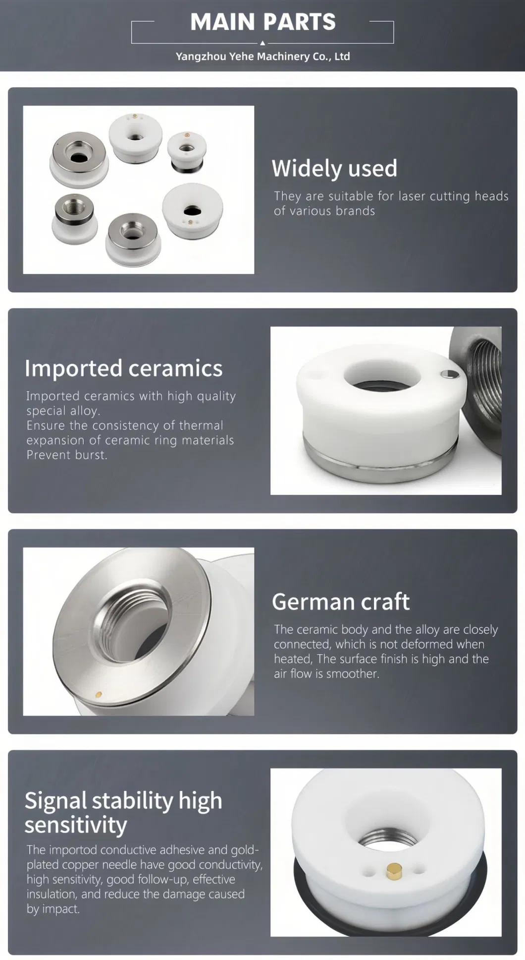 High Quality and Inexpensive D31 Ceramic Ring for Raytools Cutting Head to Hold Nozzle