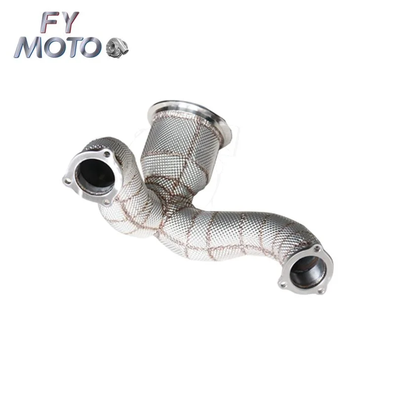 China Factory Audi S5 Catless Heat Shield Exhaust Downpipe