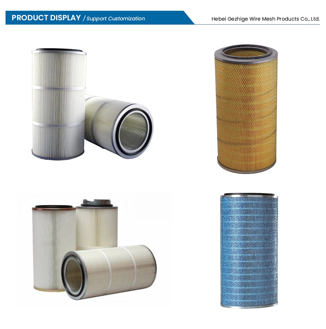 Gezhige Dust Filter Cartridge Manufacturers Rectangle Multi Layers Sintered Mesh Filters China Sintered Ss Steel Wire Mesh Industrial Filter Cartridges