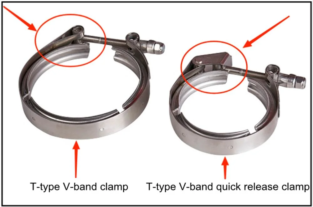 3 Inch Stainless Steel Turbo Exhaust V Band Quick Release Hose Clamps