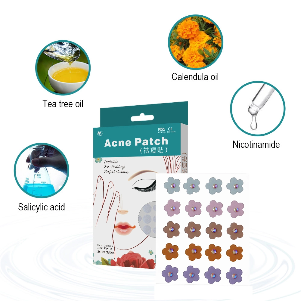 Huawei Hydrocolloid Acne Patch Flower Acne Patch Clean Acne Waterproof Breathable Muscle Repair Customise Pimple Patch