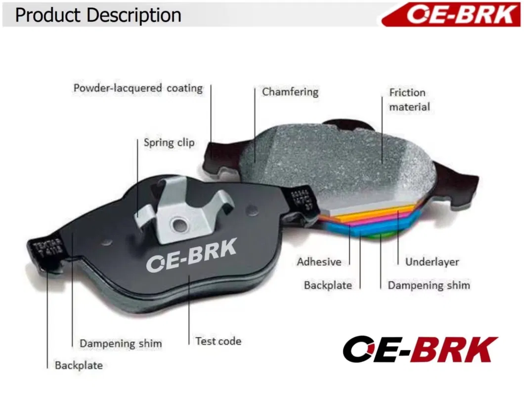 Manufacturer Price Auto Spare Parts Front Rear Ceramic Brake Pad for Nissan Toyota Mitsubishi Honda Subaru Lexus Suzuki Japanese Car