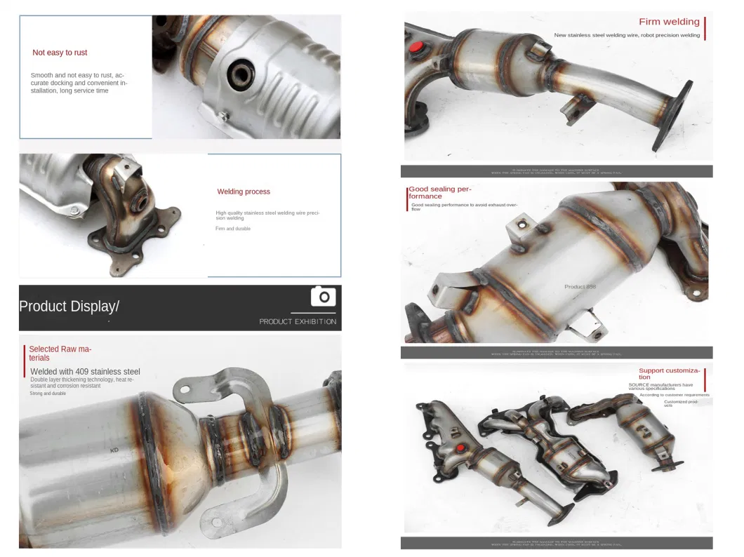 Factory Custom JAC Shuailing 2.8t High-Performance Three-Way Catalytic Converter Exhaust System Auto Parts