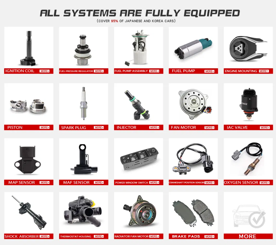 Wholesale Factory Car Electrical System Engine System Spare Parts for Toyota Hyundai Mitsubishi Mazda Chevrolet Suzuki Nissan Honda