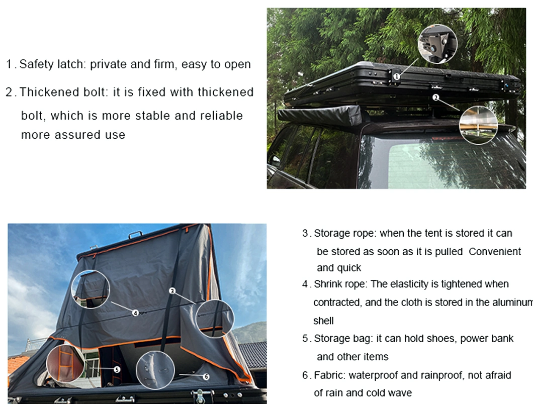 Factory Supply 4X4 Outdoor Camping Telescopic Waterproof SUV RV Car Sunshade Tent for Ssangyong