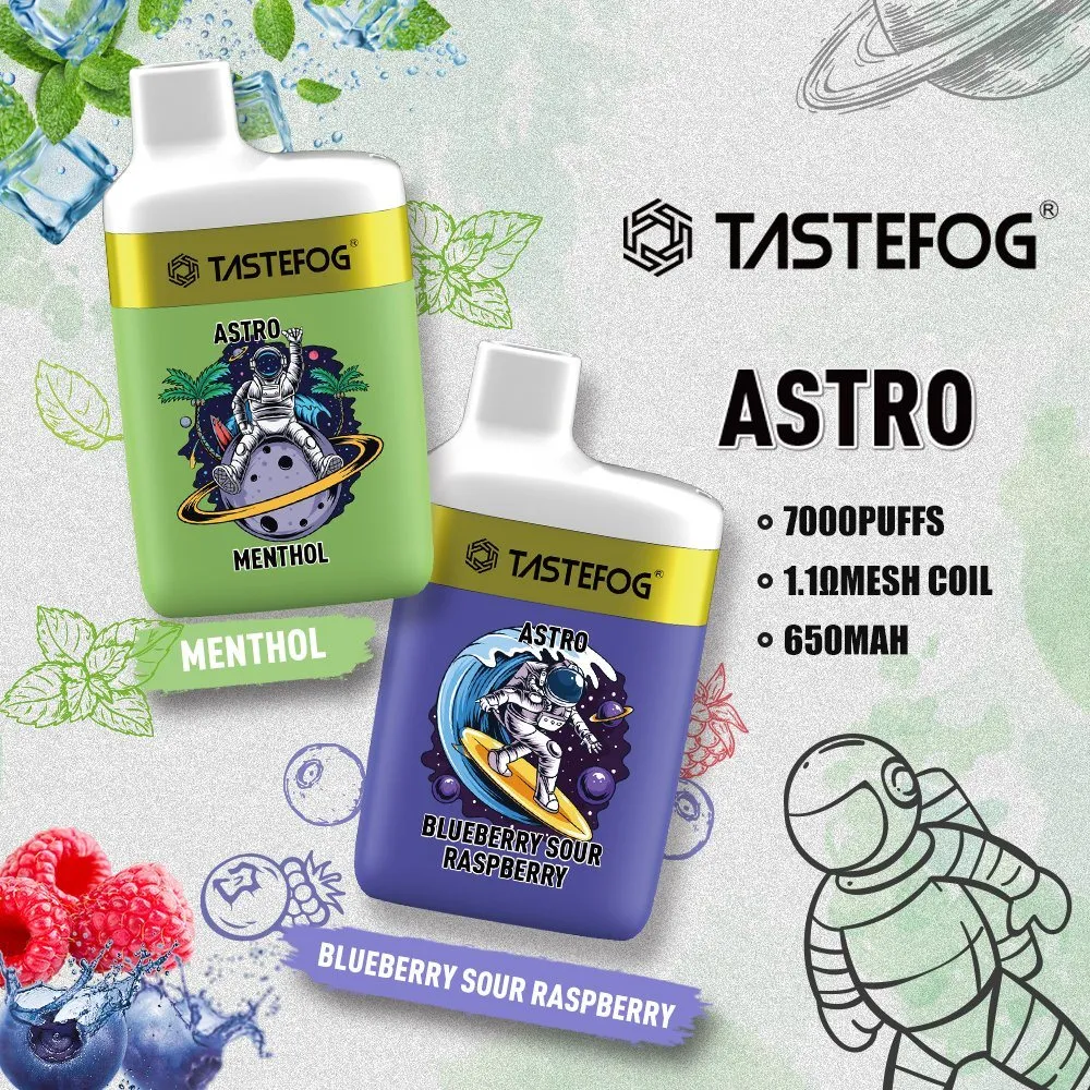 Tastefog Astro 7000 Puffs Rechargeable Mass E Cigarette Vape Online Store