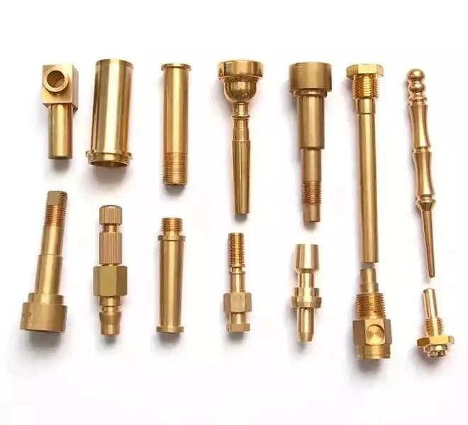 OEM Custom CNC Machining Turning Spare Parts Brass Stainless Steel Shaft Splined