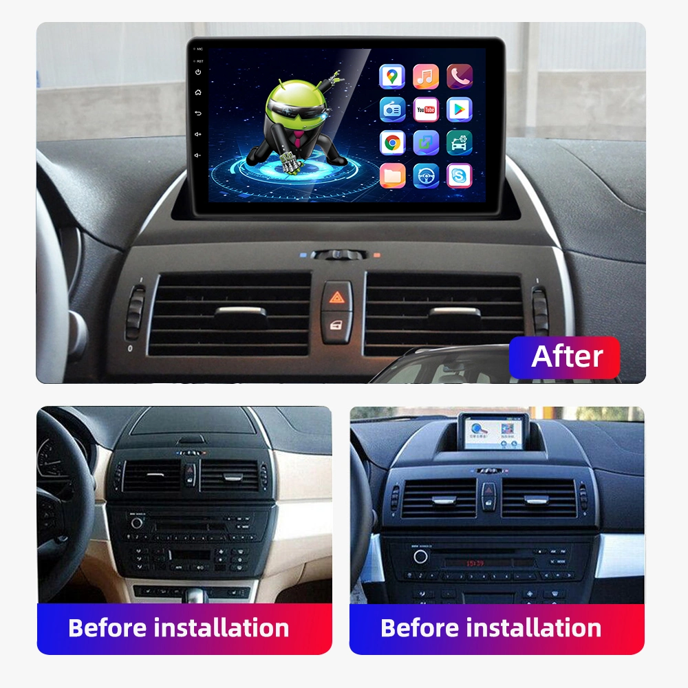 Factory GPS Navigation Autoradio 2DIN Car Audio Video Player HD Android Head Unit for BMW X3 E83 2004-12
