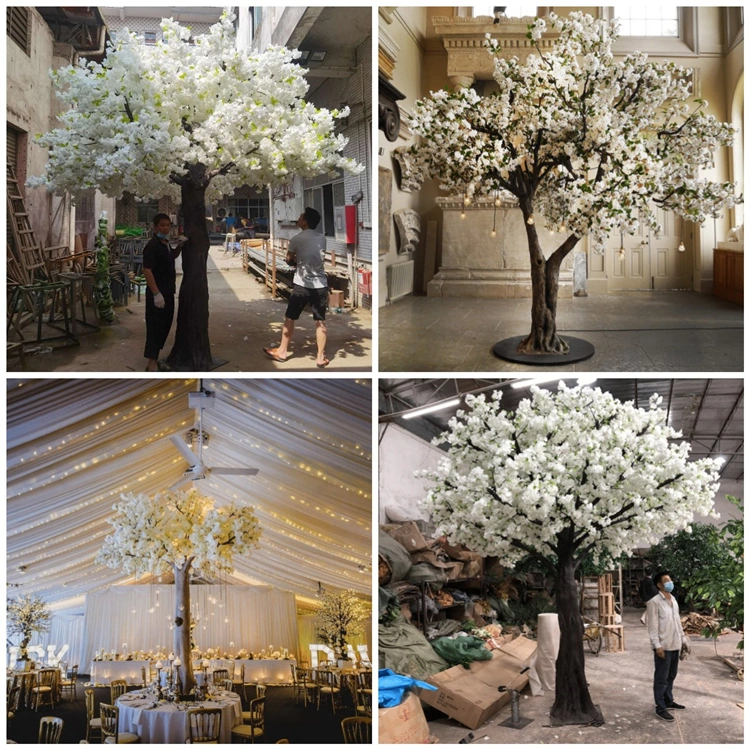 Factory Hot Sale Free Sample Large Fake Wood Tree Artificial Cherry Blossom Tree for Home Decoration