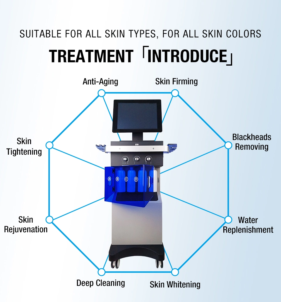 Factory Price Skin SPA Hydro Dermabrasion Korea Aqua Peeling Oxygen Facial Machine with Bio Photon